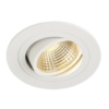 6.2W įleidžiamas LED šviestuvas COB SLV su reguliuojama galva 2700K šiltai balta šviesos spalva