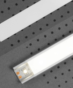 1m LED juostos profilio dangtelis A  (baltas)