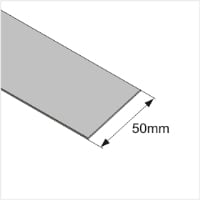 1m juostos profilio plokštelė 50mm.