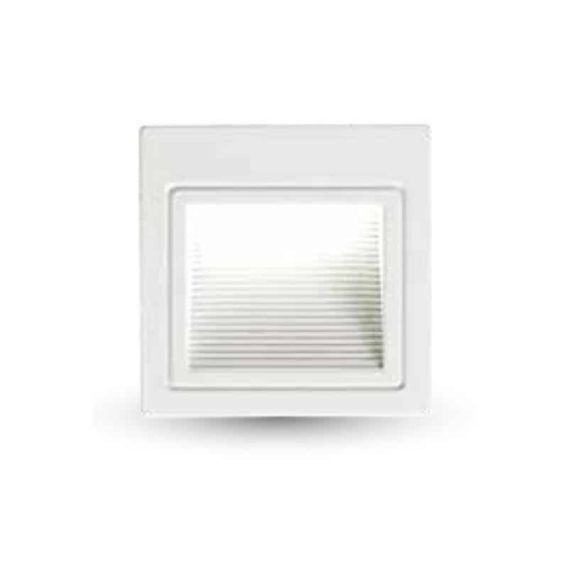 3W kvadratinis sieninis LED šviestuvas 4000K neutraliai balta šviesos spalva