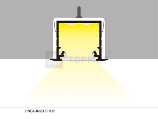 LED juostos profilis TOPMET LINEA-IN20