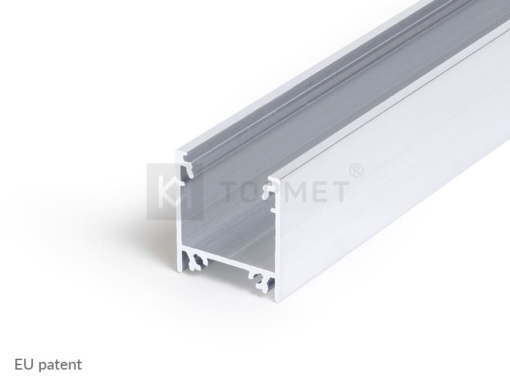 LED juostos profilis TOPMET LINEA20, neanoduotas aliuminis -1m