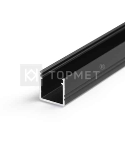 LED juostos profilis TOPMET SMART10, juodas