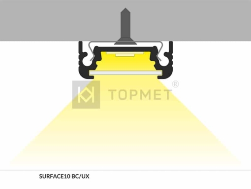 LED juostos profilis TOPMET SURFACE10