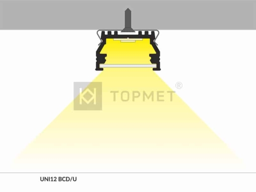 LED juostos profilis TOPMET UNI12