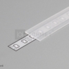 LED juostos profilio dangtelis B, 1m, (matinis)