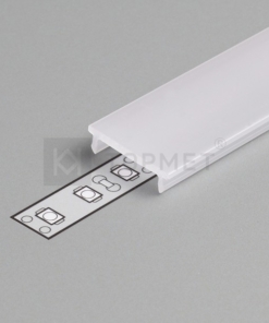 1m LED juostos profilio dangtelis F (baltas) KLIK