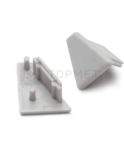 LED juostos profilio CORNER10 užbaigimo elementas, pilkas