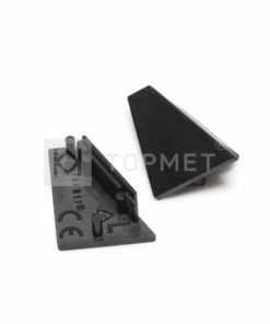 LED juostos profilio CORNER14 užbaigimo elementas, juodas