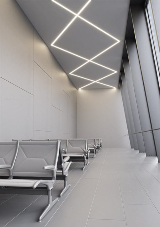 Priglaistomas LED profilis KLUS KOZEL oro uoste
