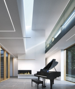 Architektūrinis LED juostos profilis KLUS TEKNIK naudojamas interjere