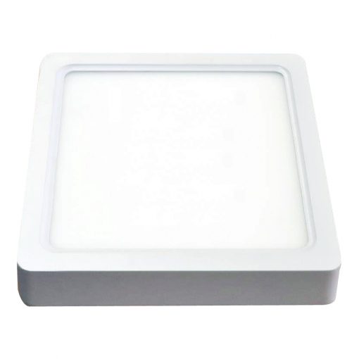 Paviršinė kvadratinė LED panelė V-TAC šviečianti šiltai balta šviesos spalva 8W-22W