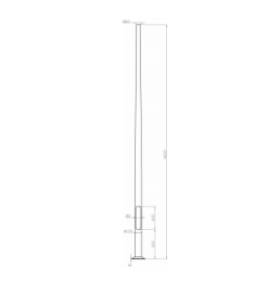 Apšvietimo atrama 4m ROSA SAL-4/B60