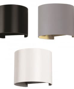 6W apvalus sieninis šviestuvas V-TAC su reguliuojamu šviesos kampu (Juoda, Balta, Pilka)