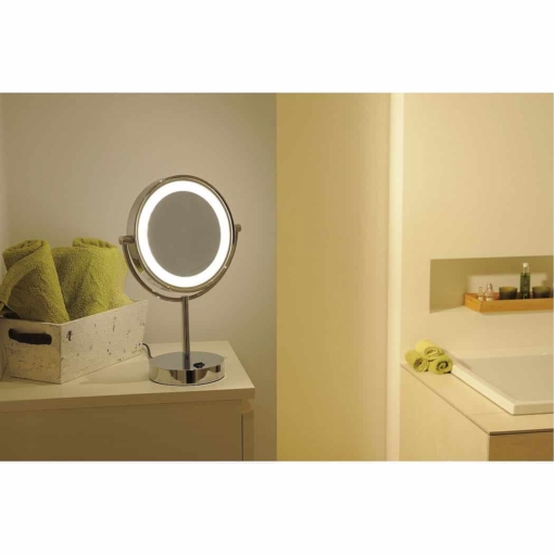 Pastatomas šviestuvas su veidrodžiu vonios kambariui SLV VISSARDO