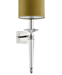 Blizgaus nikelio spalvos sieninis šviestuvas KUTEK ZOLA