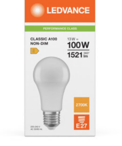 13W matinė LED lemputė CLASSIC A P E27 A60 2700K