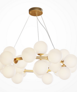 Modernus pakabinamas šviestuvas MAYTONI DALLAS 25 aukso/balta