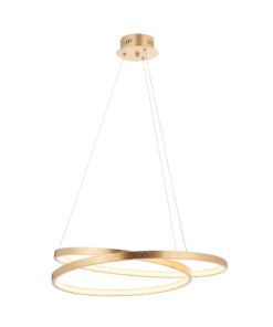 Pakabinamas auksinis žiedų formos šviestuvas Endon SCRIBBLE