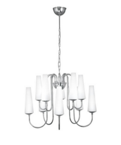 Pakabinamas šviestuvas MAGNUM 10 sidabro spalvos