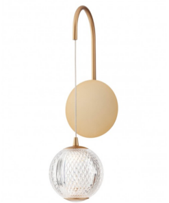 Sieninis LED šviestuvas  GIANET aukso spalvos