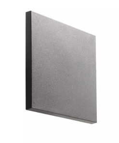 Sieninis LED lauko šviestuvas  AURA Square tamsiai pilkas